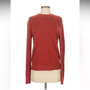 LOFT Cherry Red 100% Cotton Turtleneck Knit Sweater Top – Size S